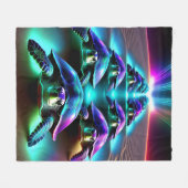 Mars van de Neon Schildpadden Fleece Deken (Voorkant (Horizontaal))