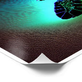 Mars van de Neon Turtles Perfect Poster (Hoek)