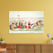 Mars van de vrouwen op Versailles Canvas Afdruk (Insitu (Woonkamer))