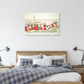Mars van de vrouwen op Versailles Canvas Afdruk (Insitu (Slaapkamer))