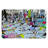 Mars van de vrouwen Protest Signs Magnet Magneet (Horizontaal)