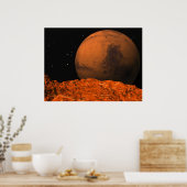 Mars van Phobos Poster (Keuken)