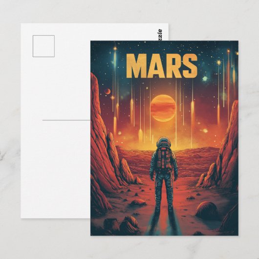Mars: Verken de Rode Planeet Briefkaart (Voorkant / Achterkant)