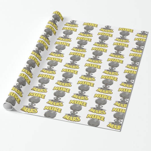 Mars vernietigen cadeaupapier (Uitgerold)