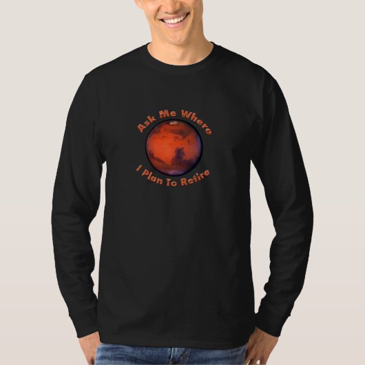 Mars verouderd lange hoes T-Shirt (Voorkant)