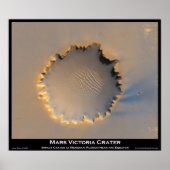 Mars Victoria Crater Poster (Voorkant)