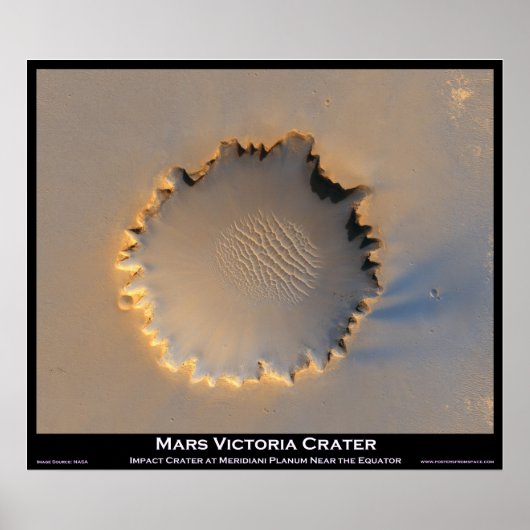 Mars Victoria Crater Poster (Voorkant)