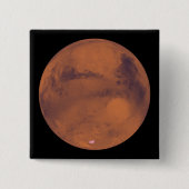 Mars Vierkante Button 5,1 Cm (Voorkant)