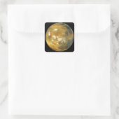 Mars Vierkante Sticker (Tas)
