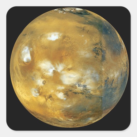 Mars Vierkante Sticker (Voorkant)