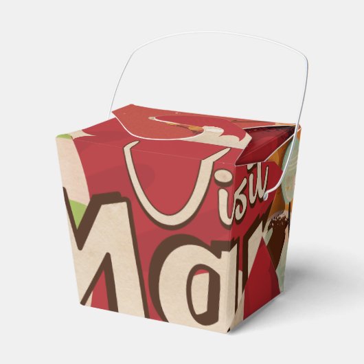 Mars Vintage Reisposter Bedankdoosjes (Voorkant Zijde)
