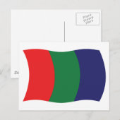 Mars Vlag Ansichtkaart Briefkaart (Voorkant / Achterkant)
