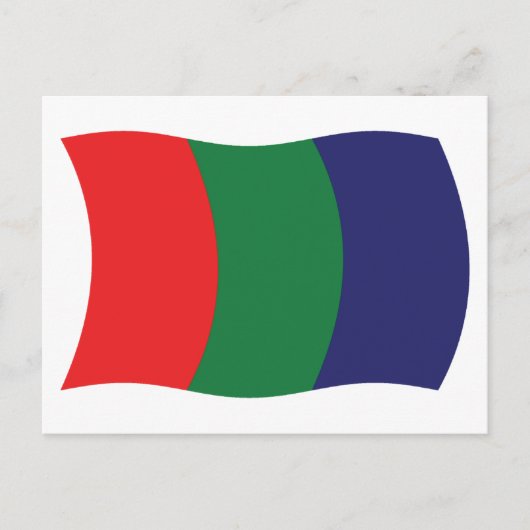 Mars Vlag Ansichtkaart Briefkaart (Voorkant)