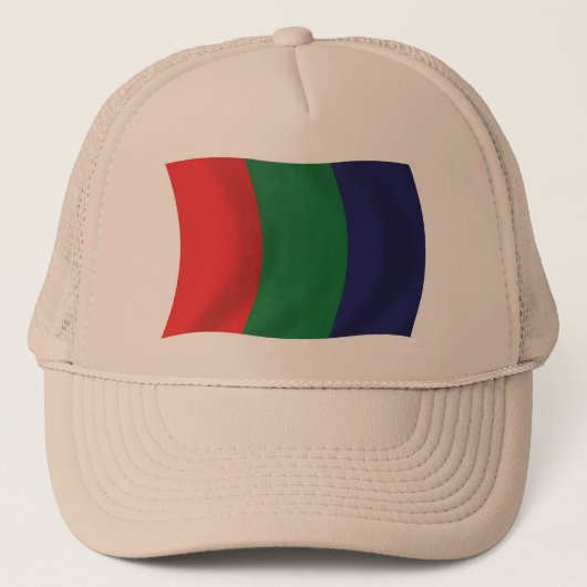 Mars Vlag Hoed Trucker Pet (Voorkant)