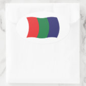 Mars Vlag Sticker (Tas)