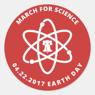 Mars voor Science Philadelphia stickers