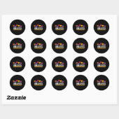 Mars voor Wetenschap Dag van de Aarde Ronde Sticker (Vel)