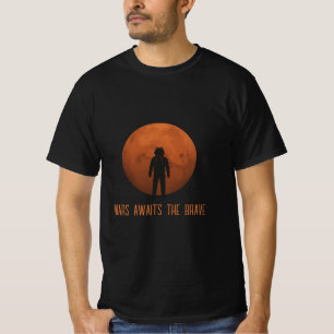 Mars wacht op het dappere T-shirt