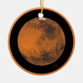 Mars Wereldbol door NASA Keramisch Ornament