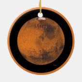 Mars Wereldbol door NASA Keramisch Ornament (Achterkant)