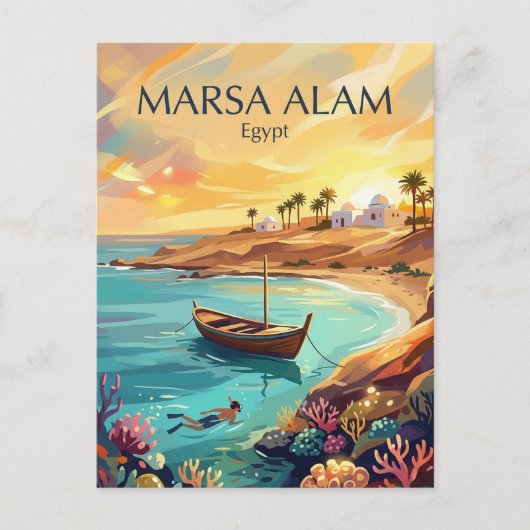 Marsa Alam Egypte Briefkaart (Voorkant)