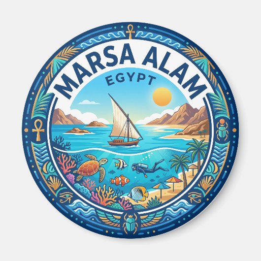 Marsa Alam Egypte Magneet (Voorkant)