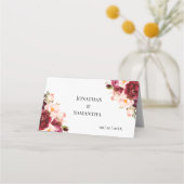 Marsal Bloemen Bruiloftsshower Trouwstoel Vouw Plaatskaartje (Achterkant)