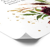 Marsala Alfabetical blush burgundy sediagram Poster (Hoek)