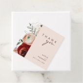 Marsala Autumn Floral | Blush Bedankt Bedankjes Labels (In situ)