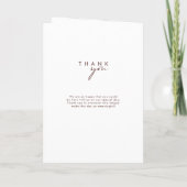 Marsala Autumn Floral | Blush Folded Wedding Programma (Achterkant)