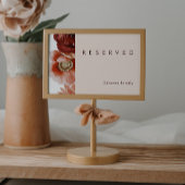 Marsala Autumn Floral | Blush Reserved Sign