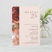 Marsala Autumn Floral | Blush We doen nog steeds r Kaart (Staand voorkant)