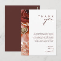 Marsala Autumn Floral | Hartelijk dank