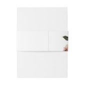 Marsala Autumn Floral | wit Uitnodigingen Wikkel (Achterkant Voorbeeld)