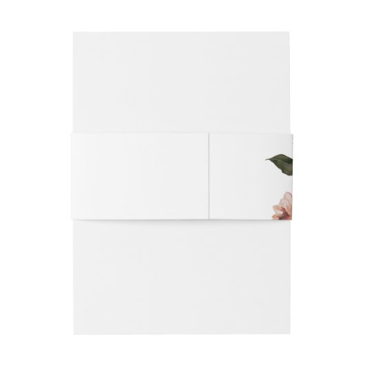 Marsala Autumn Floral | wit Uitnodigingen Wikkel (Achterkant Voorbeeld)