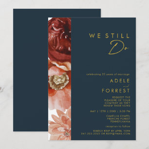 Marsala Autumn Floral   Zeemacht die we nog steeds Kaart