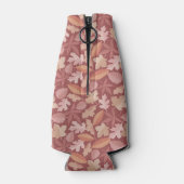 Marsala bladerenpatroon flesjeskoeler (Achterkant)