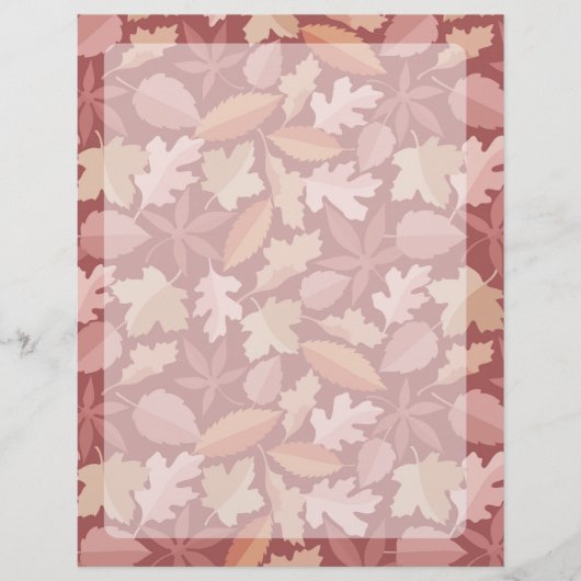 Marsala bladerenpatroon flyer (Voorkant)