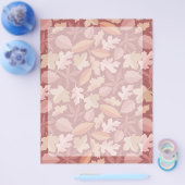 Marsala bladerenpatroon flyer (Enkel)