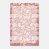 Marsala bladerenpatroon post-it® notes (Voorkant)