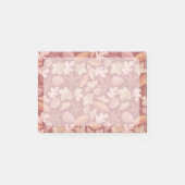 Marsala bladerenpatroon post-it® notes (Voorkant)