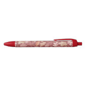 Marsala bladerenpatroon zwarte inkt pen (Bovenkant)