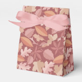 Marsala-bladpatroon Bedankdoosjes (Voorkant Zijde)