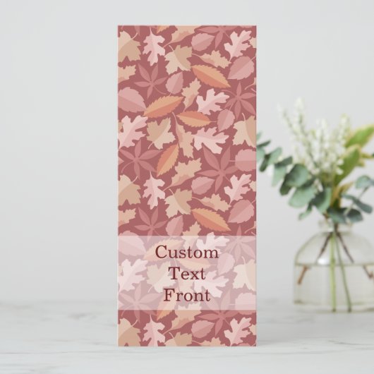 Marsala-bladpatroon Kaart (Staand voorkant)
