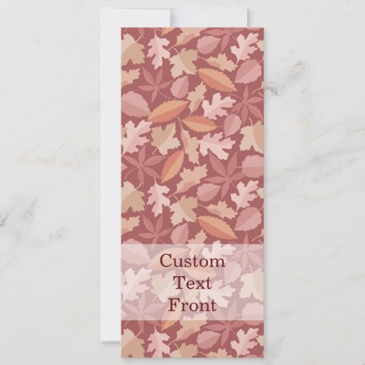Marsala-bladpatroon Kaart (Voorkant)