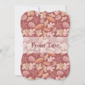 Marsala-bladpatroon Kaart (Voorkant)