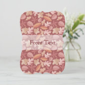 Marsala-bladpatroon Kaart (Staand voorkant)