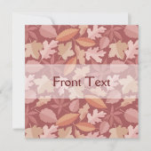 Marsala-bladpatroon Kaart (Voorkant)