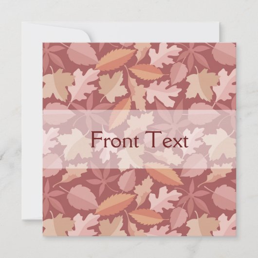 Marsala-bladpatroon Kaart (Voorkant)