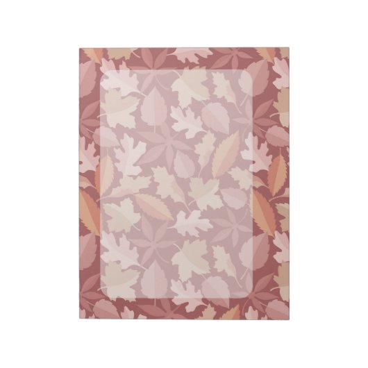 Marsala-bladpatroon Notitieblok (Linkerzijde)